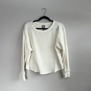 Gap NWOT Cream Thermal long sleeve